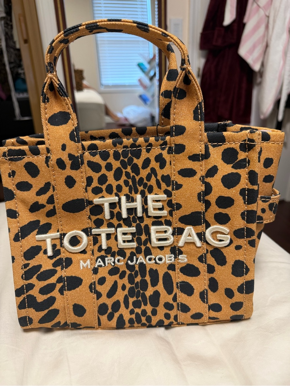 Marc Jacobs Leopard Print Tote in Brown and Black